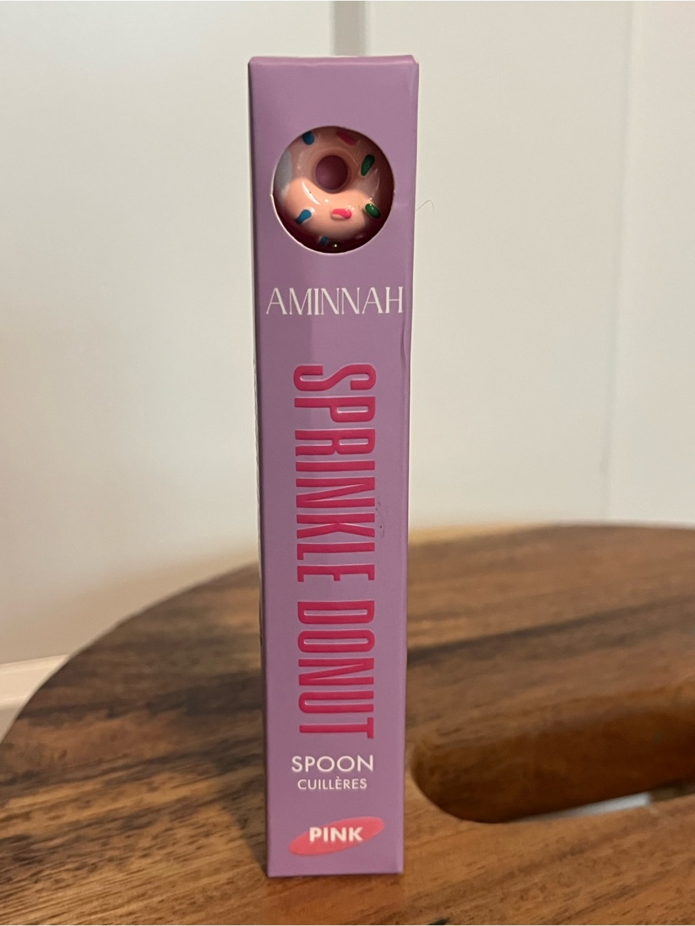 AMINNAH Sprinkle Donut Spoon - Light Pink